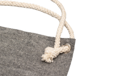 Logo trade promotional merchandise image of: Recycled cotton bag ADDISON