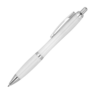 Logotrade promotional product picture of: Transparent ballpen ALKEN