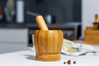 Logo trade promotional item photo of: Wooden mortar SALVADOR