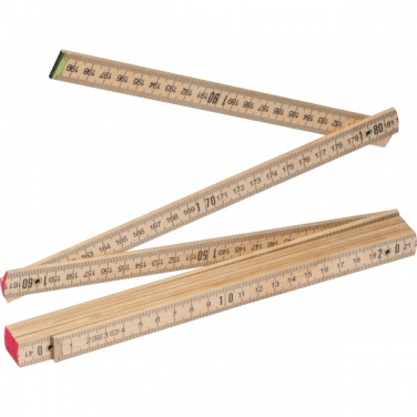 Logo trade promotional merchandise photo of: Folding rule ST. GALLEN