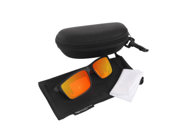 Logo trade promotional giveaways image of: Sunglasses IRAVADI Schwarzwolf