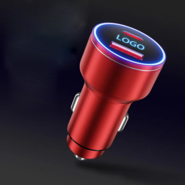 Logotrade promotional items photo of: Car charger with enlighted logo for engraving