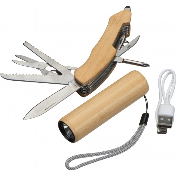 Logotrade promotional products photo of: Set Torch and pocket knife OLDHAM