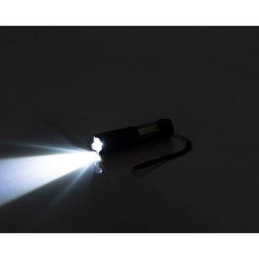 Logo trade promotional merchandise image of: Rechargeable flashlight AARHUS