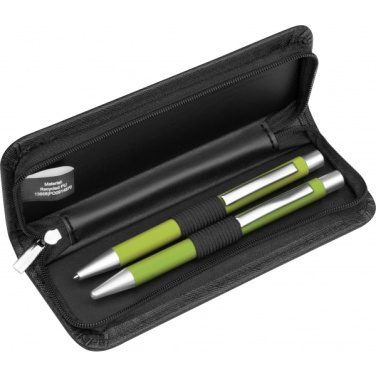 Logo trade corporate gifts image of: Writing set soft touch Uppsala