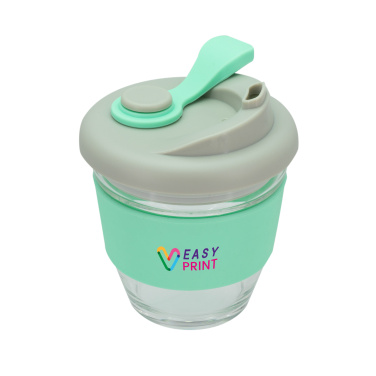 Logo trade promotional giveaways picture of: Glass coffee cup 227 ml