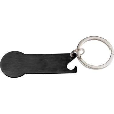 Logotrade advertising product picture of: Keyring with shopping cart chip STICKIT