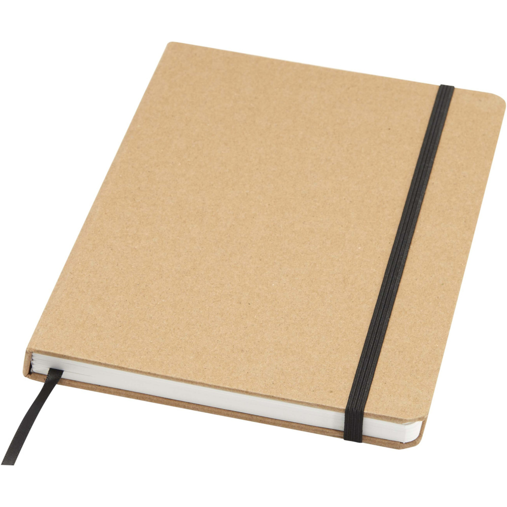 Logo trade promotional gifts picture of: Holm A5 stone paper hard cover notebook with lined pages