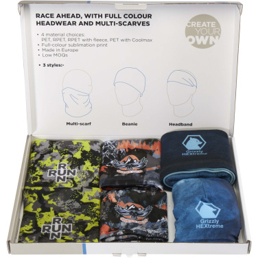 Logo trade business gift photo of: Sublimation headwear sample box