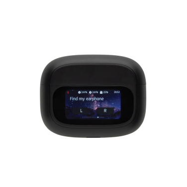 Logotrade advertising product picture of: Airtune RCS recycled plastic ANC earbuds with touch screen