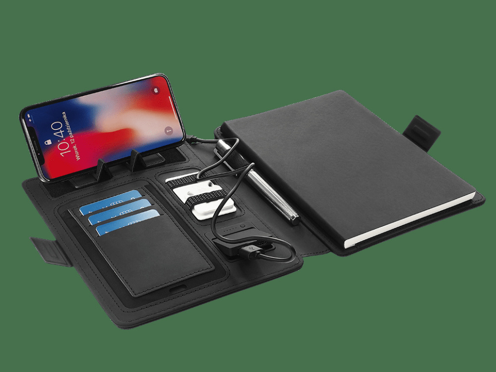 Logo trade promotional gifts picture of: HERMANO Power Bank Organizer 54713000