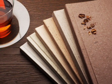 Logo trade business gifts image of: Recycled Coffee Notebook 209733900