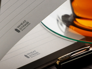 Logo trade corporate gifts picture of: Recycled Banana Notebook 209734200