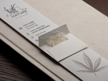 Logo trade promotional gifts picture of: Recycled Hemp Notebook 209734300