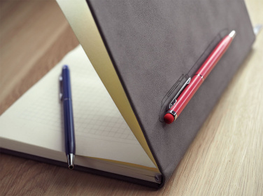 Logo trade advertising products image of: Magnetic notebook with a pen 124715100