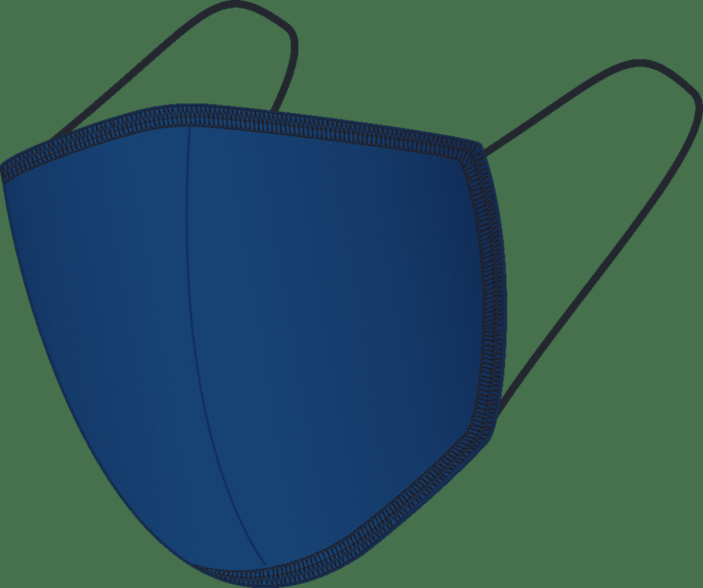 Logo trade advertising products image of: BLACK-BLACK cotton face mask 140123000