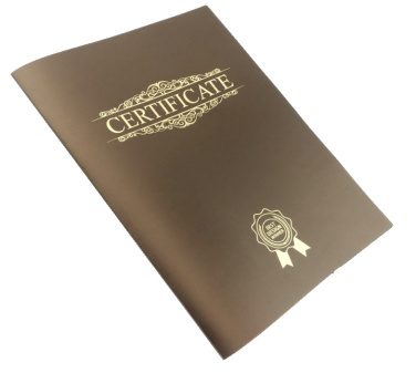 Logo trade business gifts image of: Certificate cover 152094
