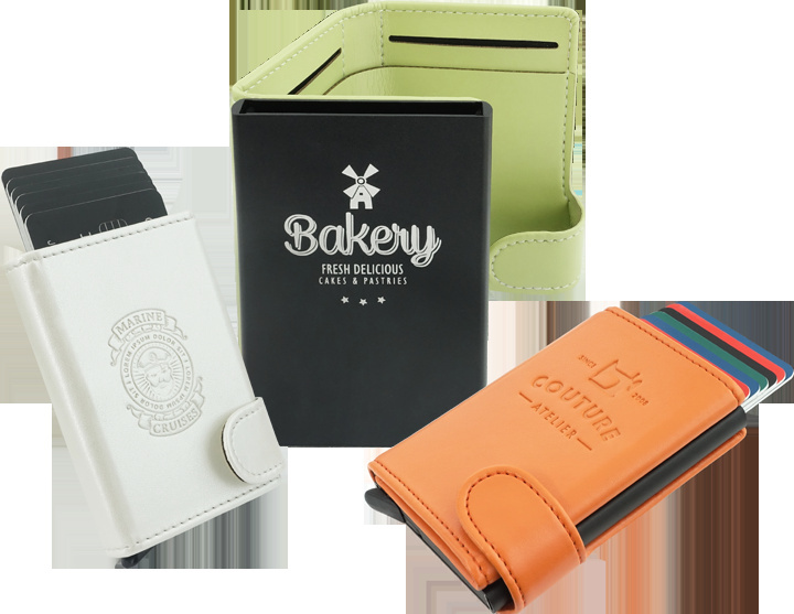 Logo trade promotional merchandise photo of: RFID wallet 618119