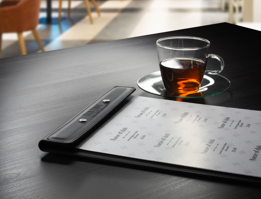 Logo trade promotional gifts image of: Menu cover Armstrong 1116094