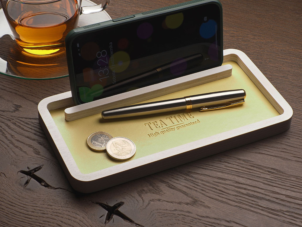 Logo trade promotional item photo of: Wooden organiser 1844121