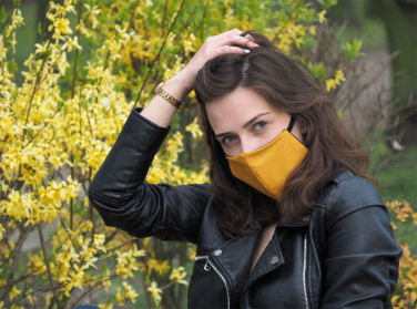 Logo trade corporate gift photo of: VENUS PRO cotton face mask with a pocket an HEPA filter 1378165