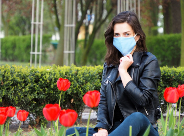 Logotrade business gifts photo of: VENUS PRO cotton face mask with a pocket an HEPA filter 1378165