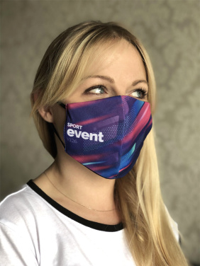 Logotrade promotional products photo of: VENUS PRO cotton face mask with a pocket an HEPA filter 1378165