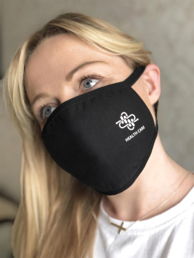 Logo trade promotional items image of: MARS PRO cotton mask (size M) with pocket and HEPA filter 1380165