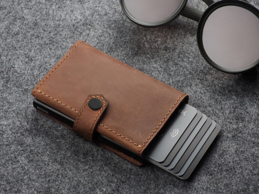Logo trade business gifts image of: RFID wallet - Hunter Leather 2109284