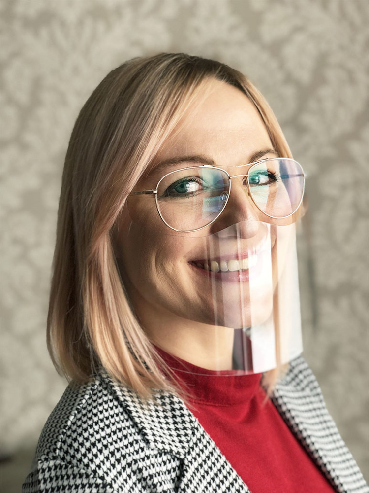 Logo trade promotional giveaway photo of: VISOR Glasses face shield  1586162