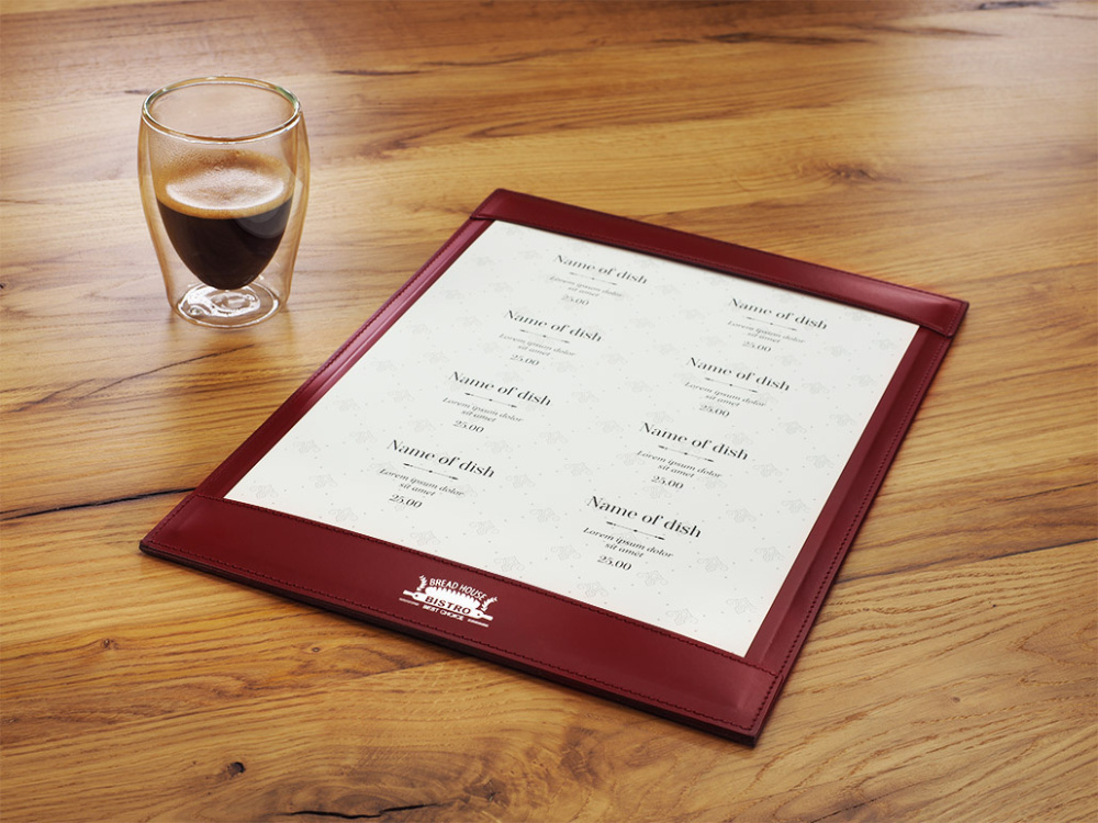 Logo trade promotional merchandise image of: Menu pad 1025094