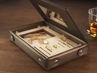 Logo trade promotional giveaways image of: Jewellery box 1674094