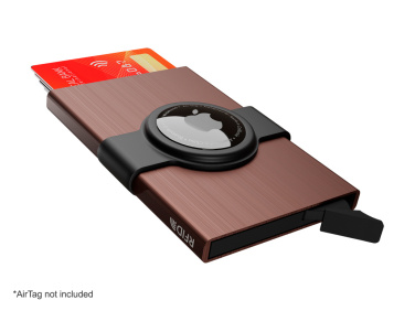 Logo trade promotional giveaway photo of: RFID credit card case with holder for AirTag 2163155