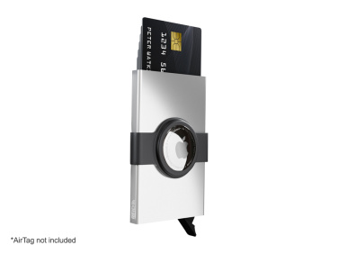 Logo trade business gifts image of: RFID credit card case with holder for AirTag 2163108