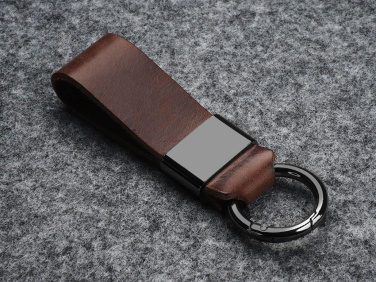 Logo trade business gifts image of: Keyring 1710141
