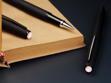Logo trade promotional merchandise picture of: Opal stone Pen set 1286036
