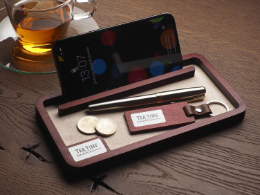 Logo trade advertising products picture of: Wooden desk organiser 1818121