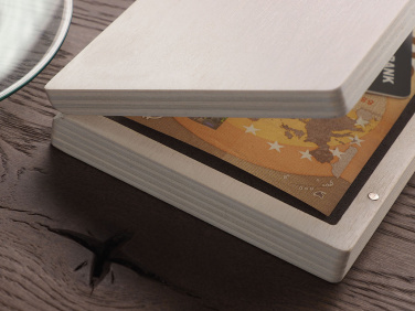 Logo trade promotional merchandise picture of: Wooden bill box 1816121