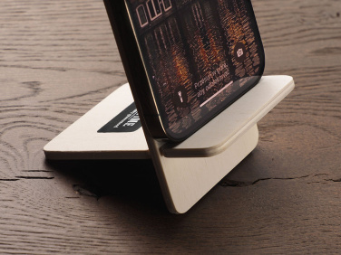 Logo trade promotional gifts picture of: Wooden telephone stand 1834121