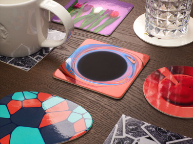 Logo trade corporate gift photo of: Printed paper coaster 1838117