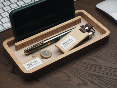 Logo trade promotional merchandise picture of: Wooden desk organiser 1818292