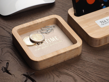 Logo trade promotional merchandise picture of: Wooden desk organiser 1849292
