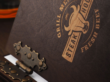 Logo trade promotional giveaways image of: Menu cover 1862121