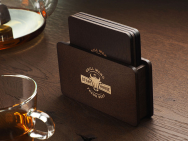 Logotrade corporate gifts photo of: Wooden box with 4 coasters 1871121