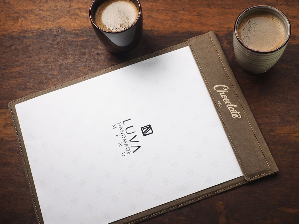 Logo trade business gifts image of: Menu cover 1241106