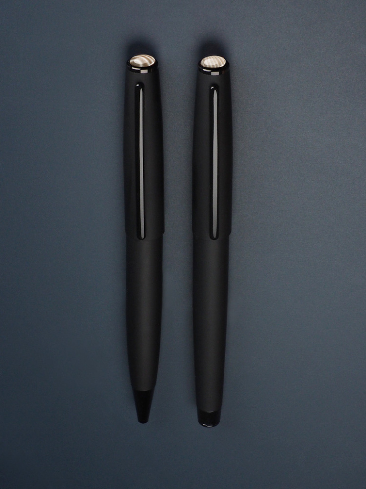 Logotrade business gifts photo of: Striped Flint Pen set 1284036