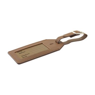Logo trade promotional gift photo of: Vegan Pineapple Leather Luggage Tag