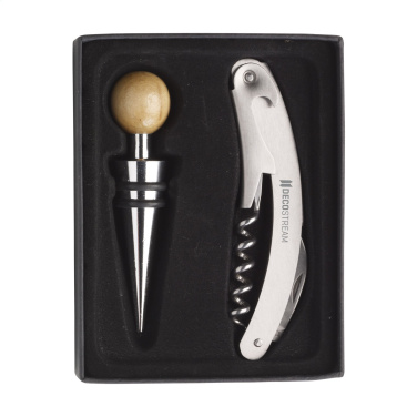 Logo trade promotional giveaways image of: Vindeux wine gift set