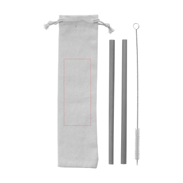 Logo trade promotional gifts picture of: ECO Bamboe Straw Set bamboo straws