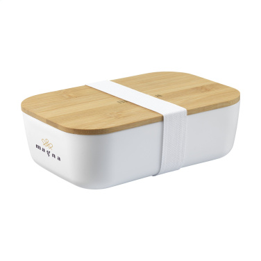 Logo trade promotional products picture of: Midori Bamboo Lunchbox